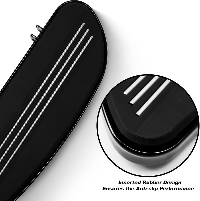VASTMT Motorcycle Footboards Streamliner Front Driver Footboard for Harley Touring Road King Electra Glide Street Glide Road Glide 1986-Up and Trike Models 2008-Up, Softail FL 1986-2017, FLD 2012-2016 - Image 3